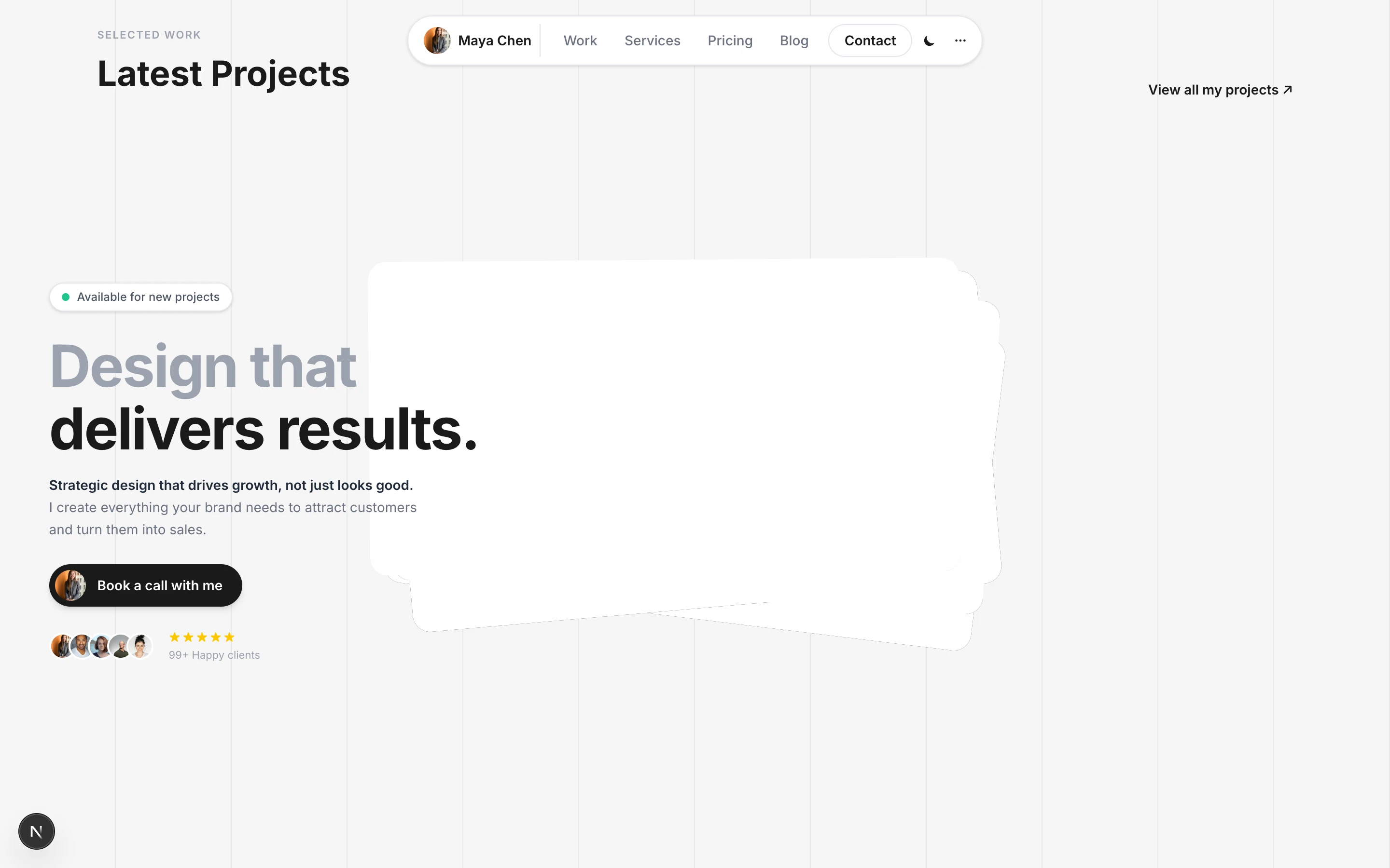 Launchfolio template
