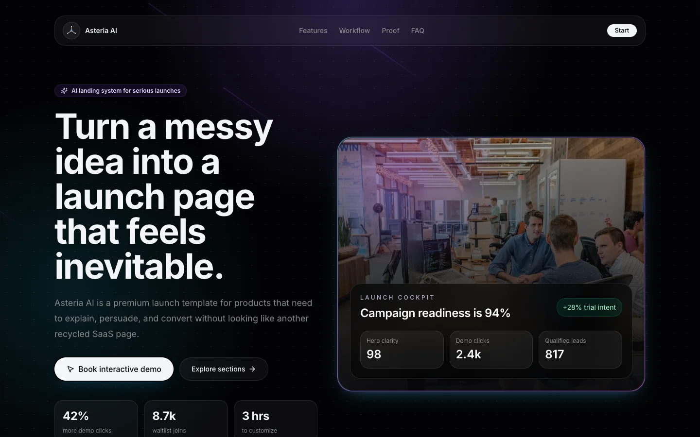 Asteria AI Launch template